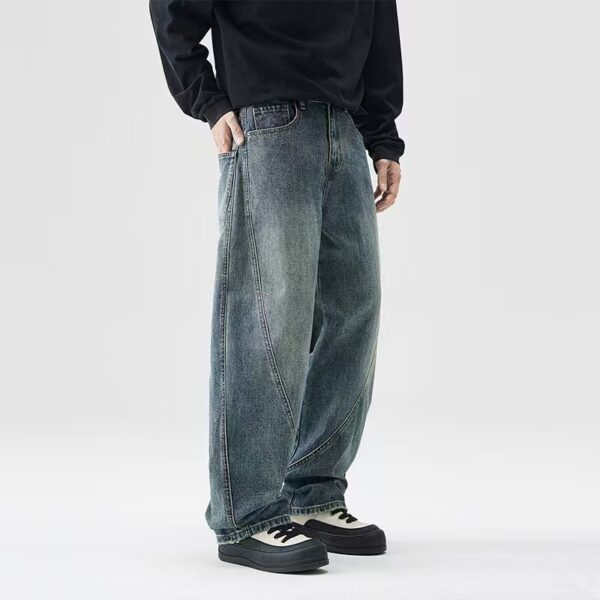 BAGGY VINTAGE WASH WIDE FIT JEANS