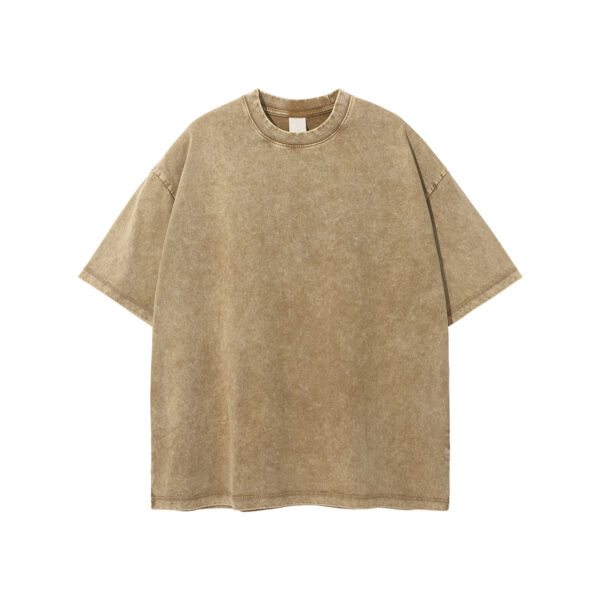 T-SHIRT WAXED OVERSIZE - KHAKI COLOR
