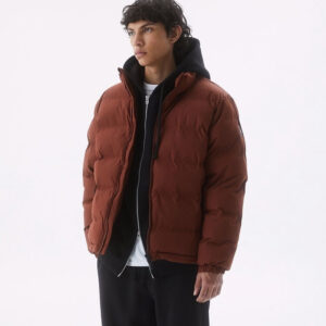 Pull&Bear Puffer – Brick Red