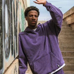 Pullshka Washed Hoodie - Purple