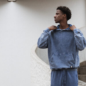 Pullshka Washed Hoodie - Blue
