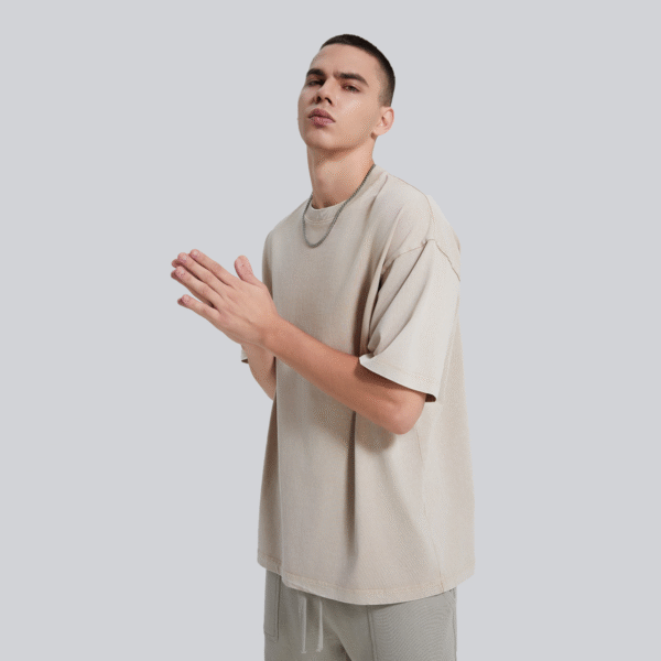 OVERSIZED T-SHIRT – WAXED BEIGE